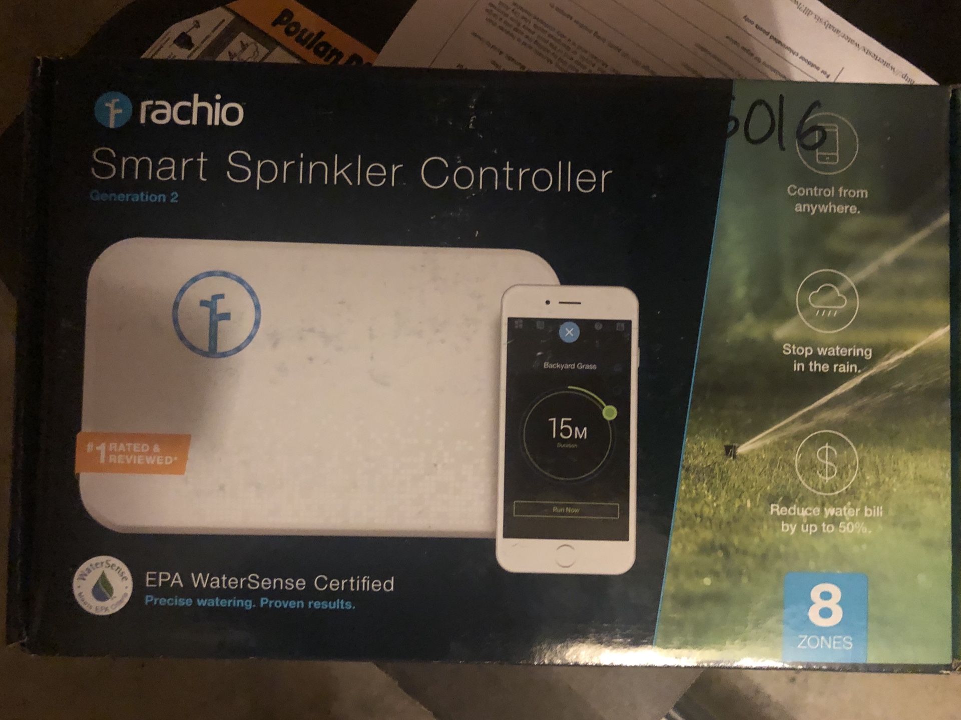 Rachio Smart Sprinkler Controller, 8 Zone -Works with Amazon Alexa Brand New Sealed