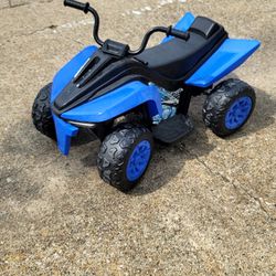 Kids ATV Car Ride on toy electric powered BLUE