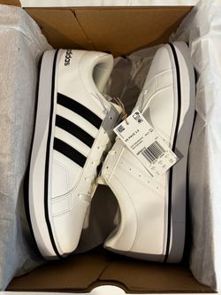 Men's 11 Adidas Shoes White/Black/Blue