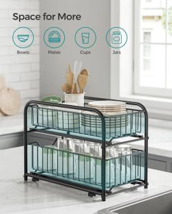 ONE ,ONE 2-Tier Pull Out Cabinet Organizers, Under Sink Organizer, Bathroom