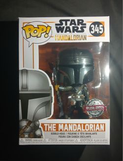Star Wars "The Mandalorian" #345 Full Chrome Error Special Edition Exclusive Rare Funko Pop