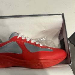 Prada Red Show Size 12