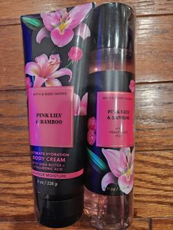 PINK LILY &  BAMBOO BODY CREAM & FINE FRAGRANCE MIST 