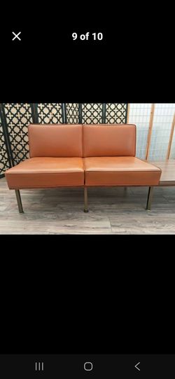 Metal Minimalist mid century sofa lounge combo table. Delivery