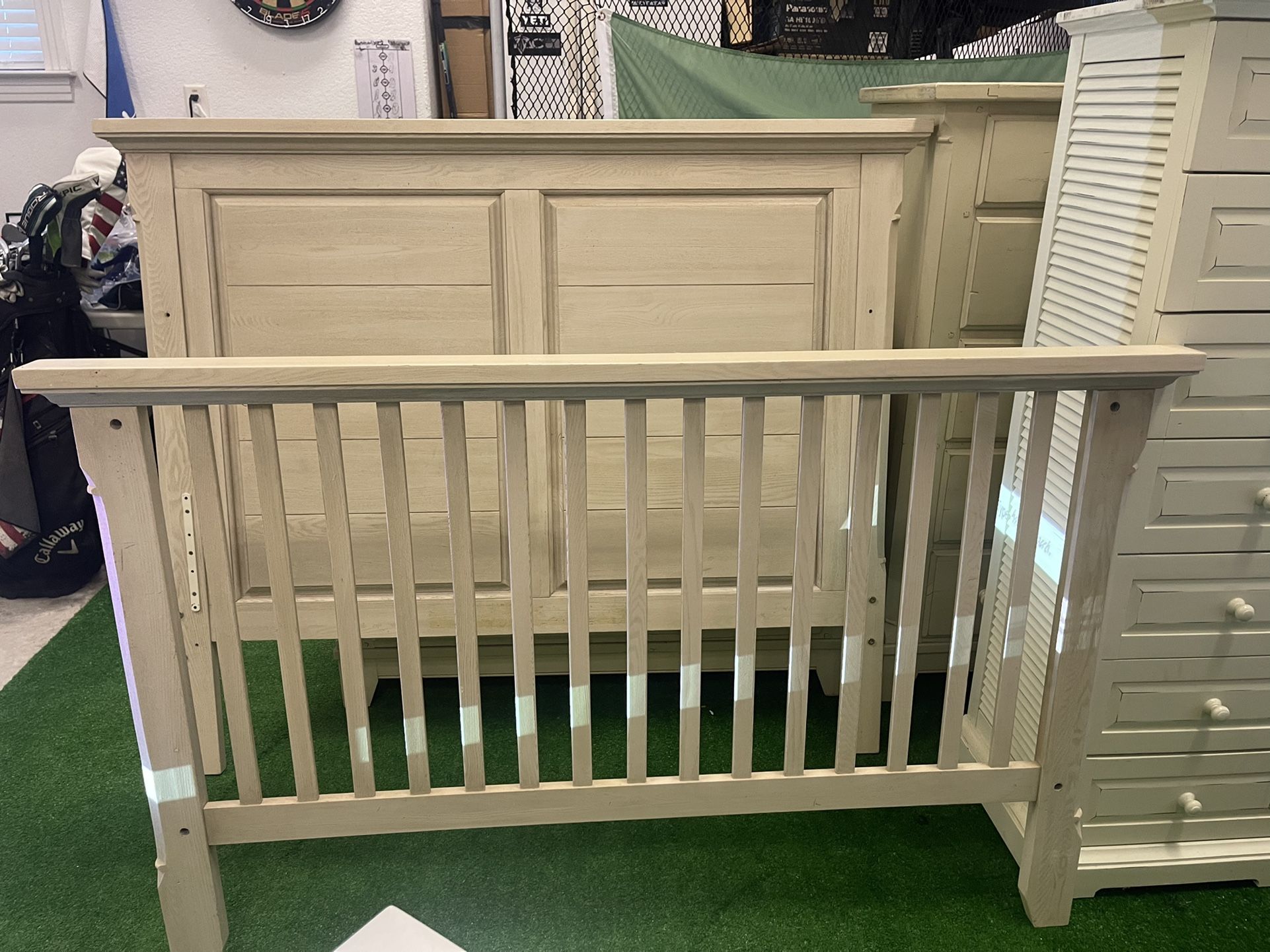 Baby Furniture Set: Crib, Changing Table, Wardrobe