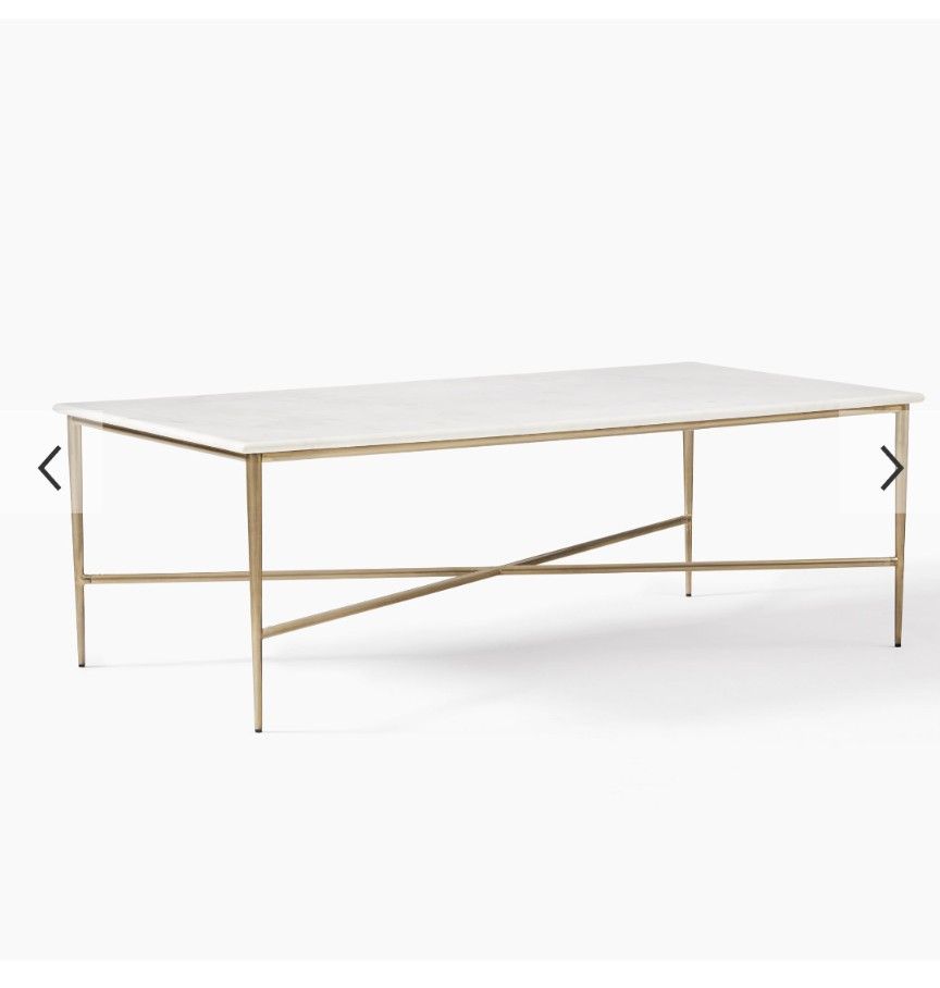 West Elm Marble Coffee Table
