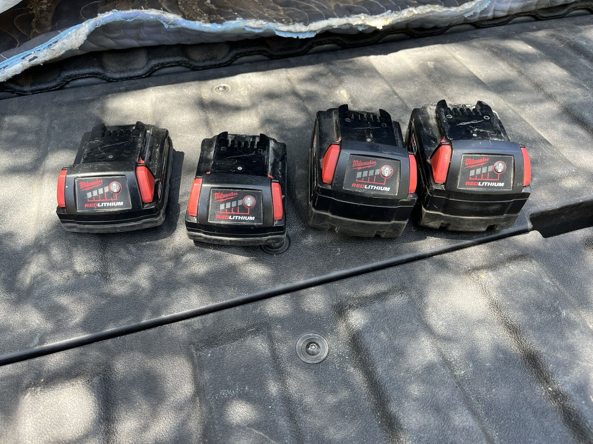 Milwaukee batteries used
