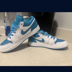 Nike Air Jordan 1 Low - White/ Celestial Gold-Aquatone