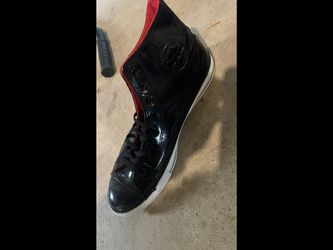 Converse Chuck Taylor All Star – Black Patent Leather w/ Red Lining – Size 13