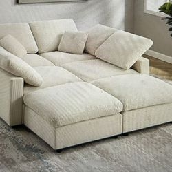 Modular Sectional Sofa Bed, Cloud Couch
