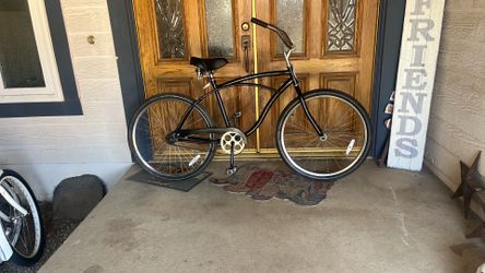 Men’s /  Boys 26” single speed, beach cruiser, bicycle ready to ride as pictured