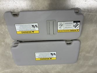2015-2019 Hyundai Tucson Sun Visors Pair Gray Non-Lighted #7004