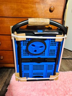 FOLDING PLATFORM CART WITH COLLAPSIBLE CRATES