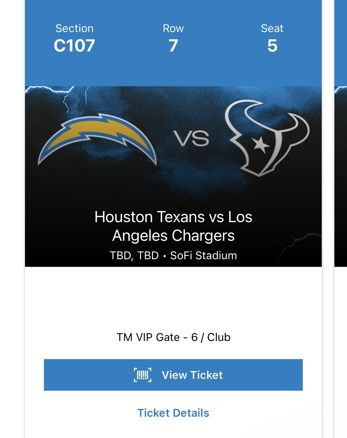 CHARGERS VS TEXANS TICKETS
