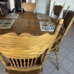 Wooden Dining Room Table Set
