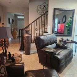 Oversized Leather Chair Recliner Dual