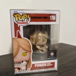 Power With Meowy Chainsaw Man Funko Pop #1766 Chalice Collectibles Exclusive