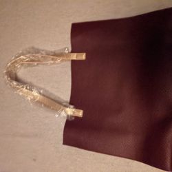 Large Red Leather Purse/Bag