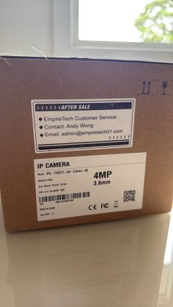 NEW in box: EmpireTech 4MP PoE Security Camera