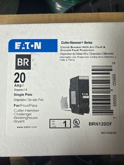 Eaton 20/15 amp arc fault combination circuit breakers available (read the description below 👇👇👇👇)