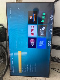 Roku tv with mount and remote