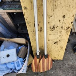 Wood And Aluminum Boat Paddles 