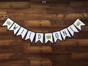 Wild One Party Banner