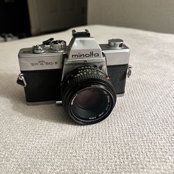 Minolta SRT SC-II 35mm Film Camera + 50mm Lens – Vintage Classic