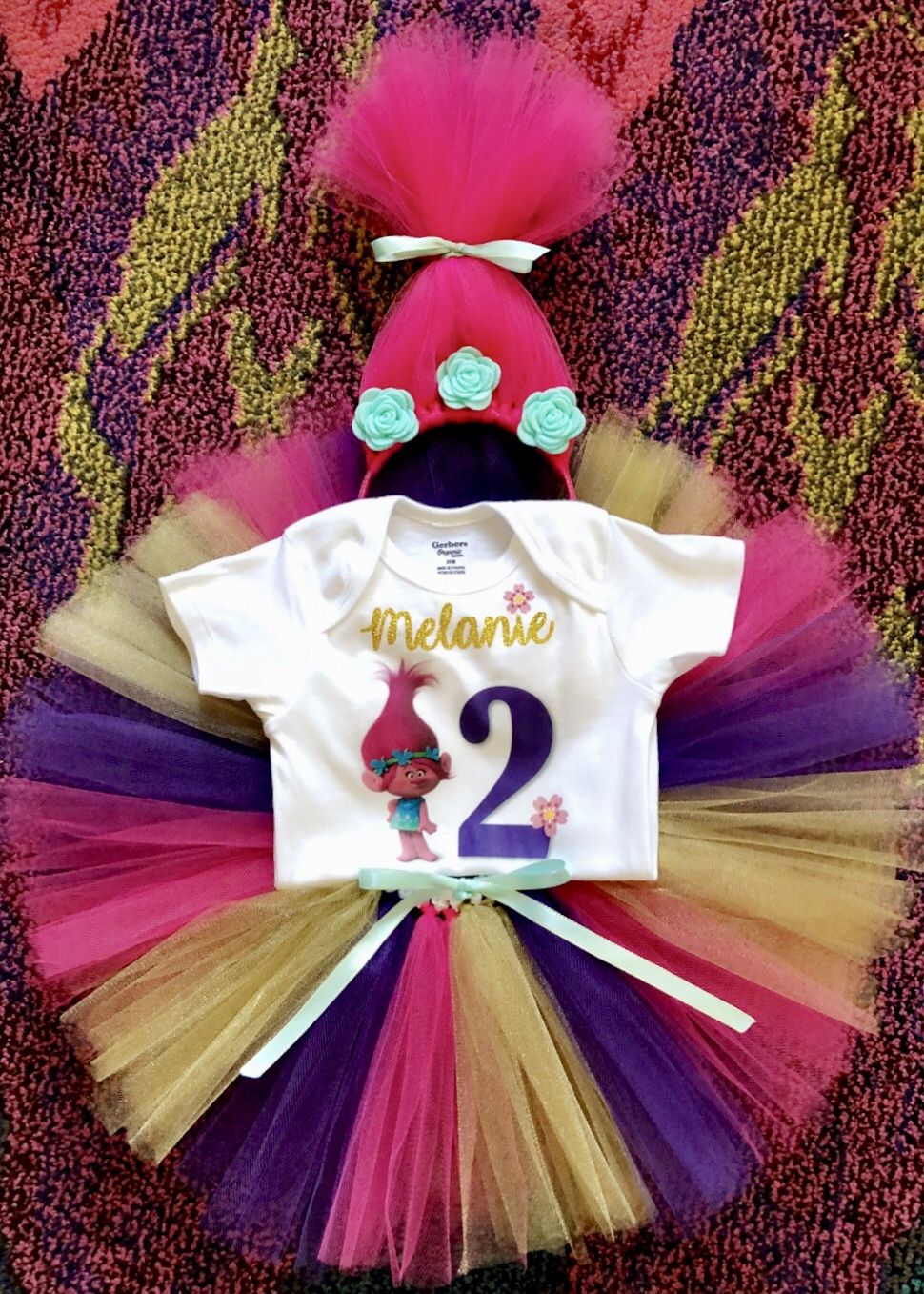 Poppy from Trolls Birthday Outfit for Sale in Long Beach CA OfferUp