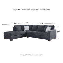 $550 Ashley Altari 2-Piece Sectional with Chaise