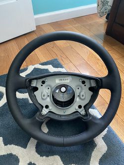 Mercedes Benz 15" Black Leather Steering Wheel