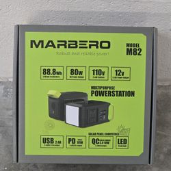 Portable Power Station 88Wh Camping Battery Generator Fast Charging AC Outlet 120W Peak Power Bank