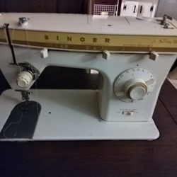 Singer Sowing Machine Stand Up Case W Book