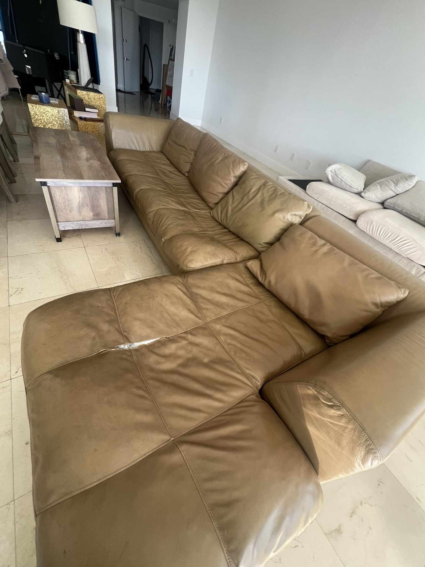 Real Leather sofa / 2 Parts