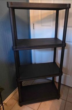 Black Plastic Shelving Unit (East Mesa)
