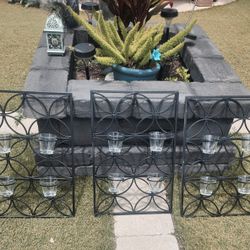 3 Iron Decor Candle Holder