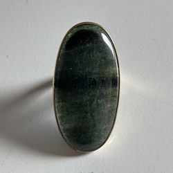 Green Agate Ring (Adjustable) / Anillo de Piedra Natural