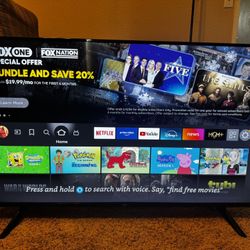 50 In. Amazon Fire 4K TV/Alexa Voice Remote W/Stand 