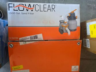 Flow clear 1500 gal. Sand filter