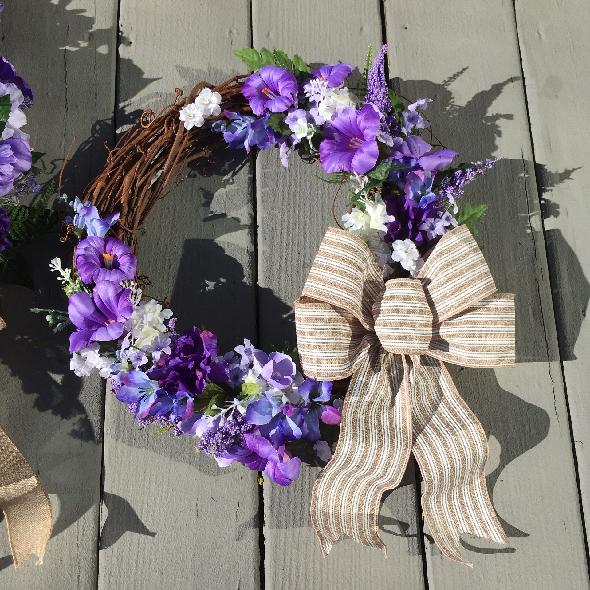 Purple Wreath 16 inch