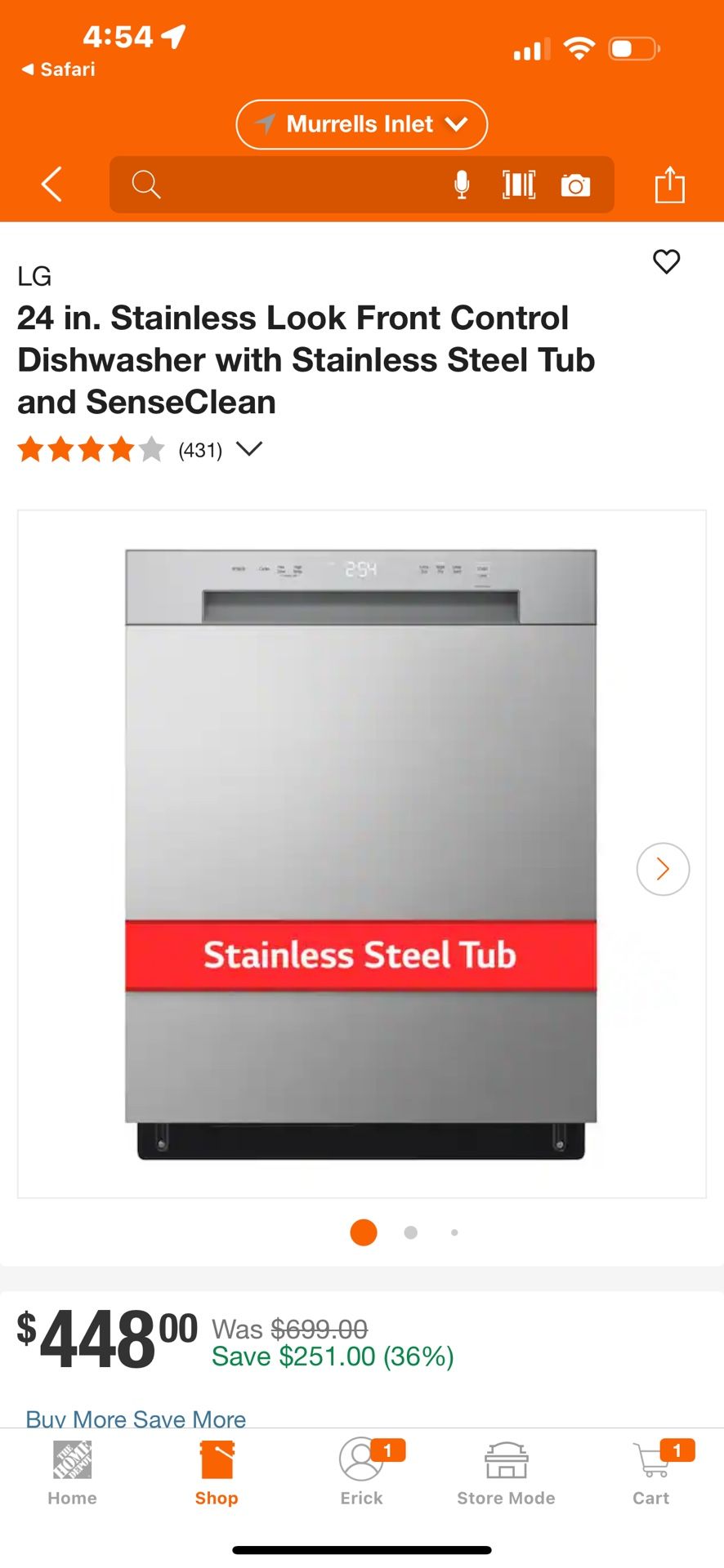 Lg Dishwasher