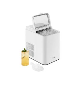 New Midea Countertop Ice Maker 26.5 lb/Day Fast Bullet Ice in 6 Min Self Cleaning White