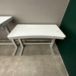 White tresanti adjustable height desk deals