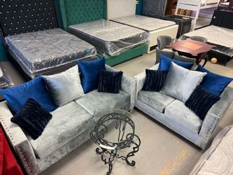 Sofa and loveseat