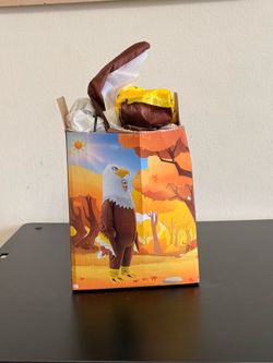 Inflatable bald eagle costume adult- fan included