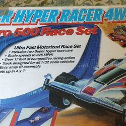 Vintage Race Track Car Included 