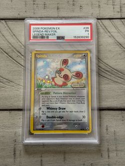 Spinda Reverse Foil Legend Maker Stamp Pokémon Ex 2008 PSA 1 🌀 Swirl 🌀 Pop 2