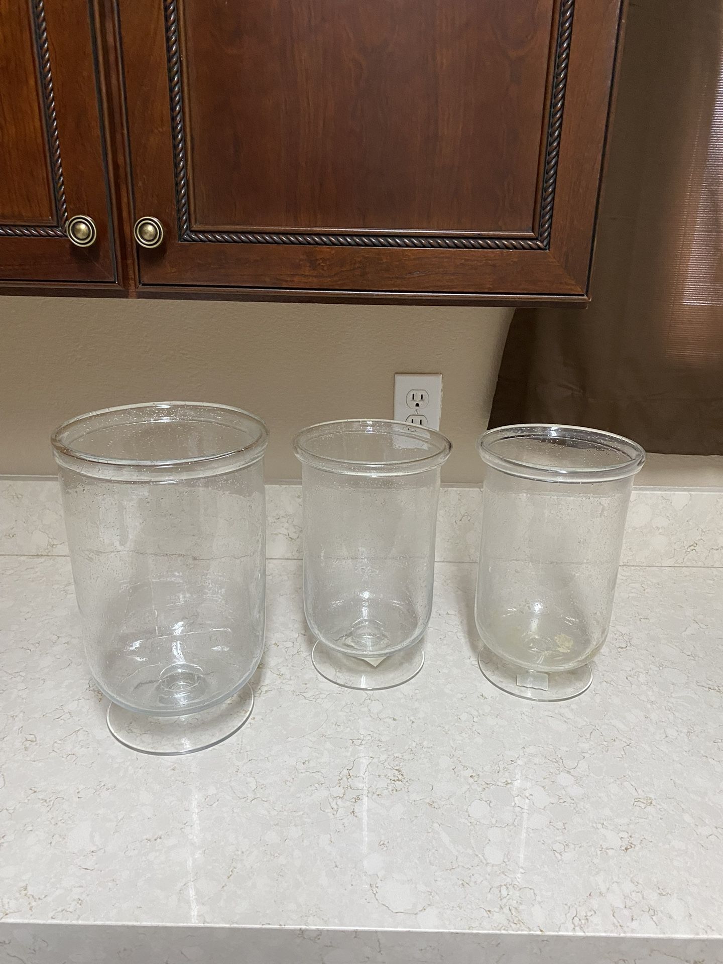 Set De 3 Bases De Cristal  1 Grande 2 Medianas De La Tienda Kohl’s Marca Sonoma
