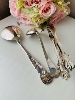 ⨠Vintage Silverplate Serving Collection â 3-Piece Lot | Oneida ⢠International Silver ⢠W.A. Italy