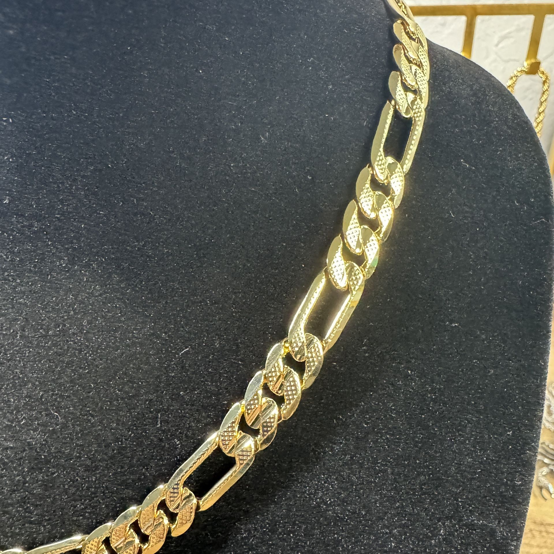 Frosted Chain PREMIUM 20” FIGUEROA FROSTED CHAIN – 14K GOLD STAMPED – BRAND NEW for ...